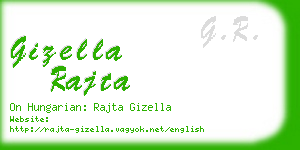 gizella rajta business card